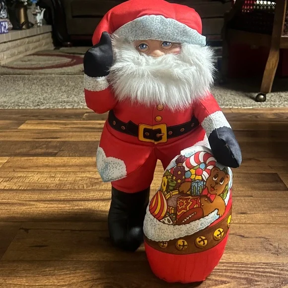 Prairie Marketing Vintage 20 Stuffed Santa Claus Doll W